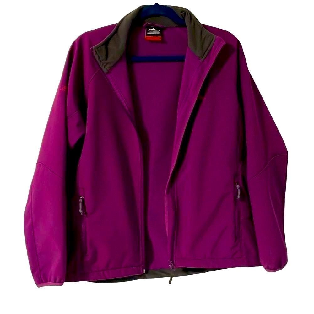 High Sierra purple zip front jacket with four pockets size Large NWOT